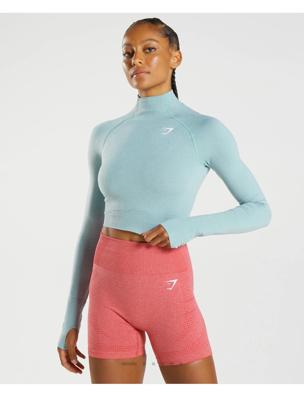 Gymshark Vital Seamless 2.0 High Neck Midi Top